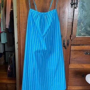 Strappy Blue Mini Dress